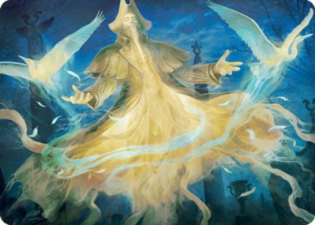 {A} Heron-Blessed Geist Art Card [Innistrad: Crimson Vow Art Series][AVOW 013]