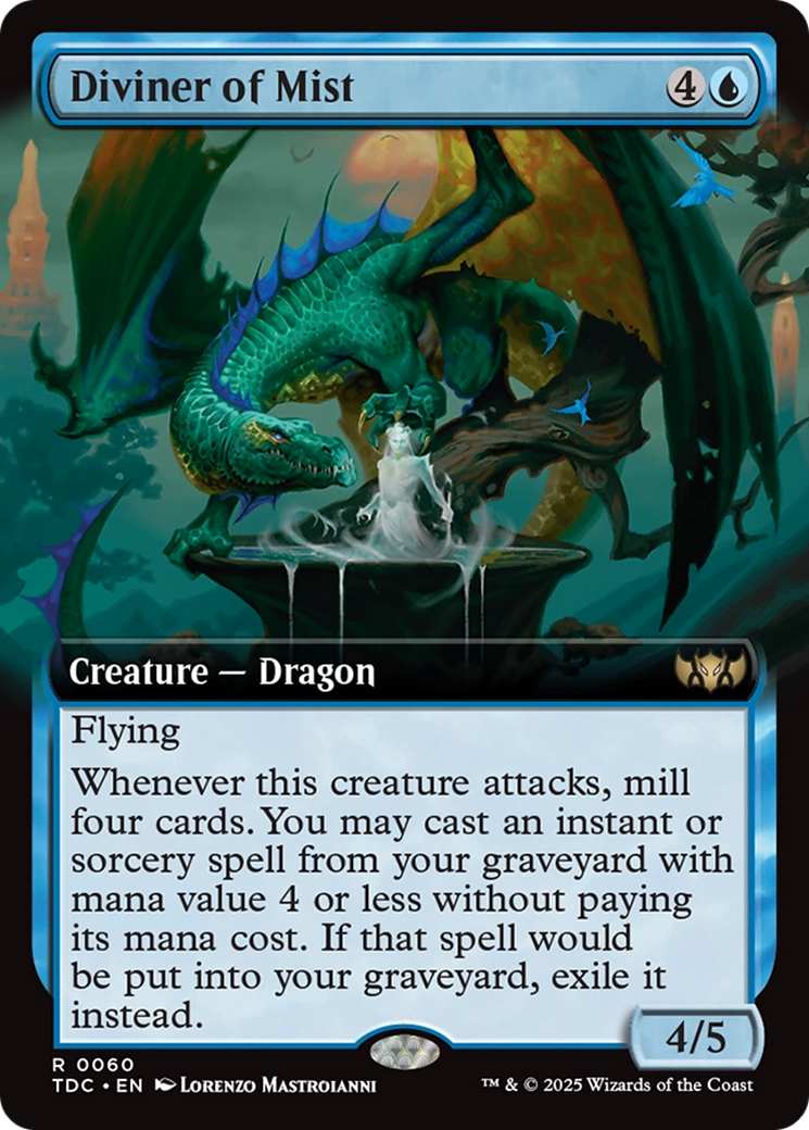 {R} Diviner of Mist (Extended Art) [Tarkir: Dragonstorm Commander][TDC 060]