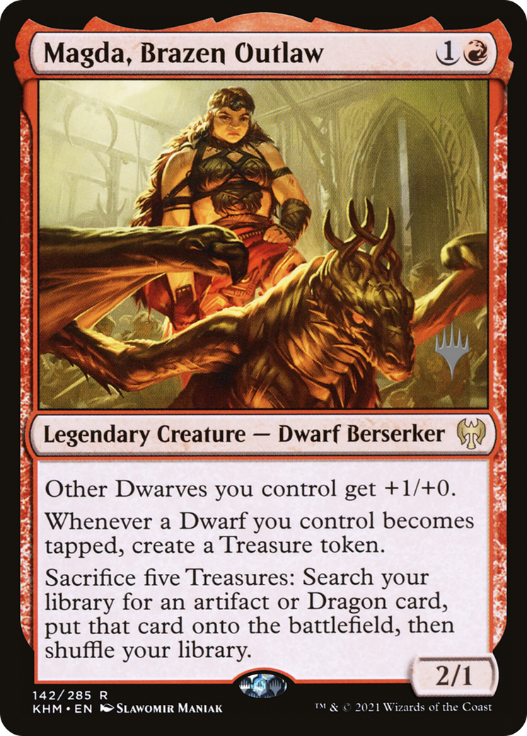 {R} Magda, Brazen Outlaw (Promo Pack) [Kaldheim Promos][PP KHM 142]