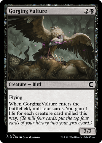 {C} Gorging Vulture [Ravnica: Clue Edition][CLU 112]