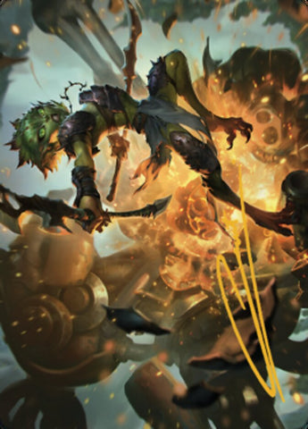 {A} Argothian Sprite Art Card (Gold-Stamped Signature) [The Brothers' War Art Series][GS ABRO 023]