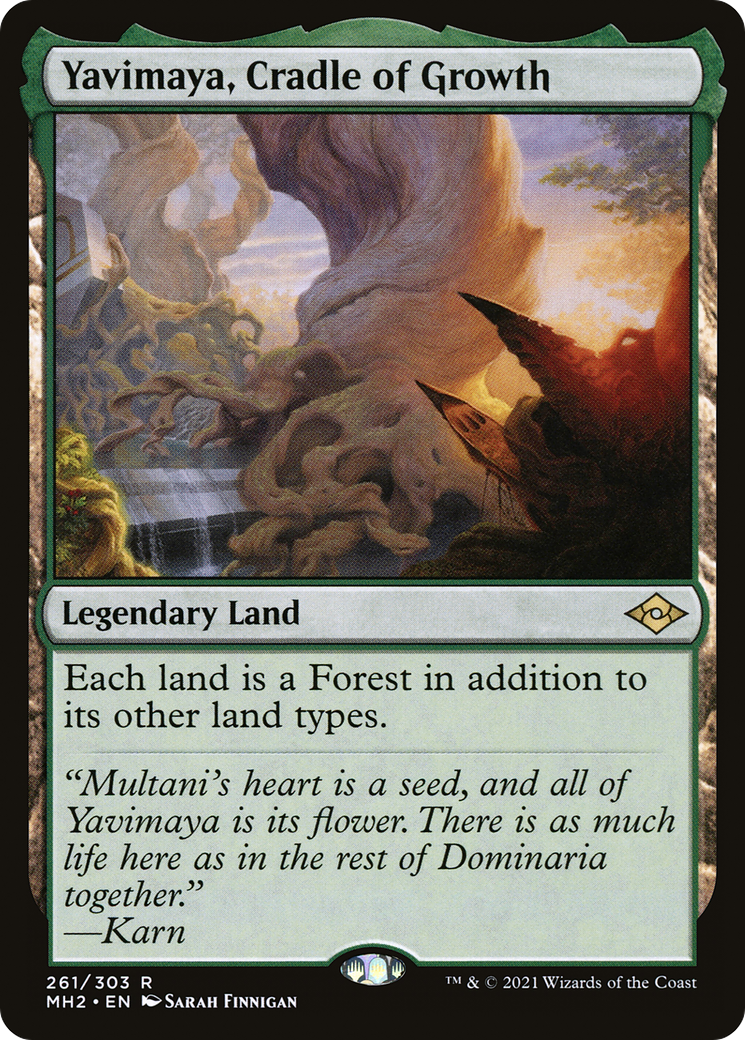 {R} Yavimaya, Cradle of Growth (Foil) [Modern Horizons 2] [MH2 261]