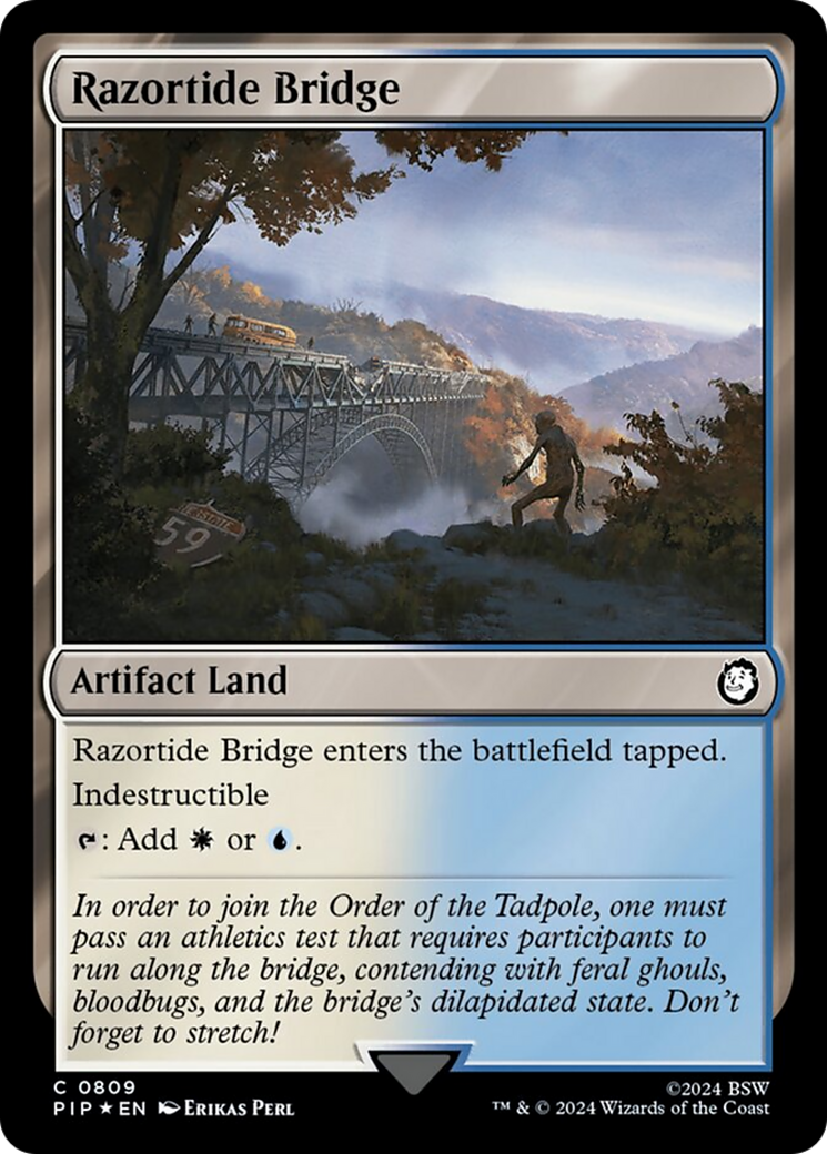 {C} Razortide Bridge (Surge Foil) [Fallout][PIP 809]