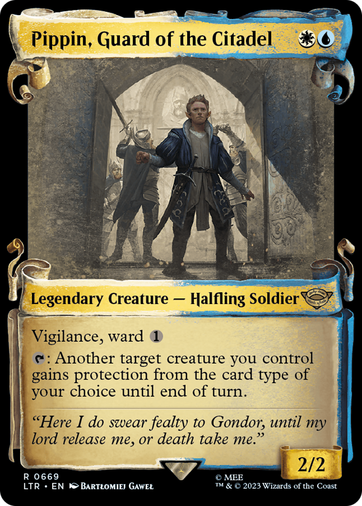 {R} Pippin, Guard of the Citadel [The Lord of the Rings: Tales of Middle-Earth Showcase Scrolls][LTR 669]
