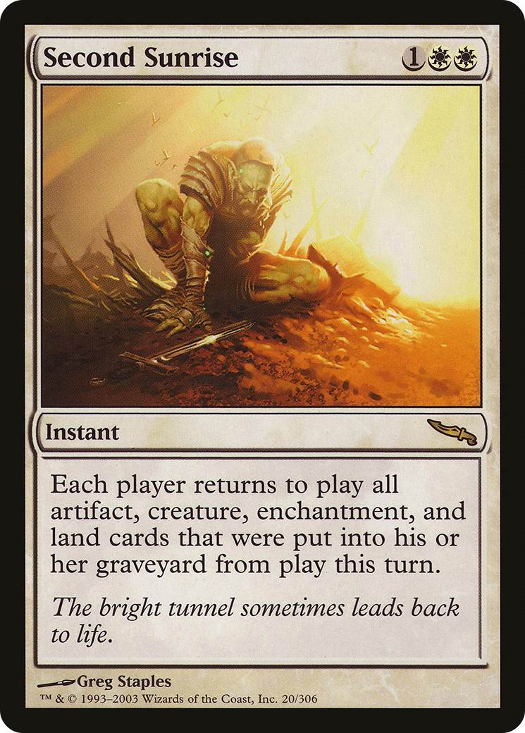 {R} Second Sunrise [Mirrodin][MRD 020]