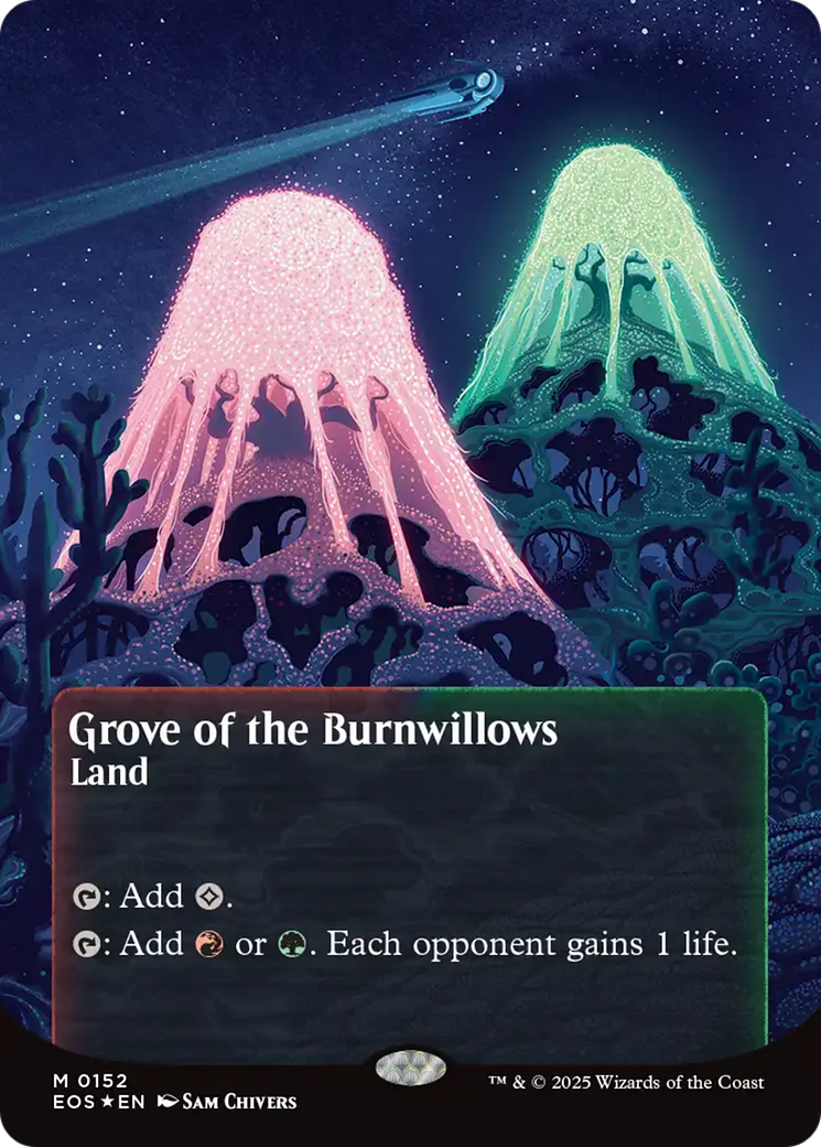 {@@ EOC R} Grove of the Burnwillows (0152) (Poster) (Galaxy Foil) [Edge of Eternities: Stellar Sights][EOS 152]