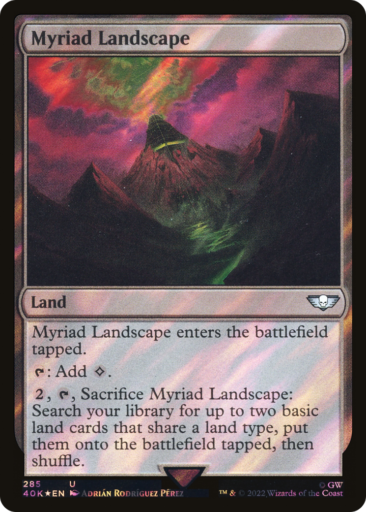 {C} Myriad Landscape (Surge Foil) [Universes Beyond: Warhammer 40,000][SF 40K 285]