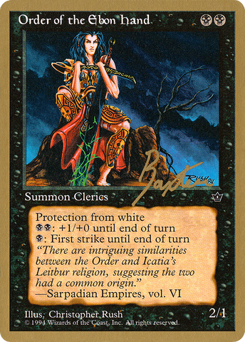 {C} Order of the Ebon Hand (Rush) (George Baxter) [Pro Tour Collector Set][GB PTC GB42B]