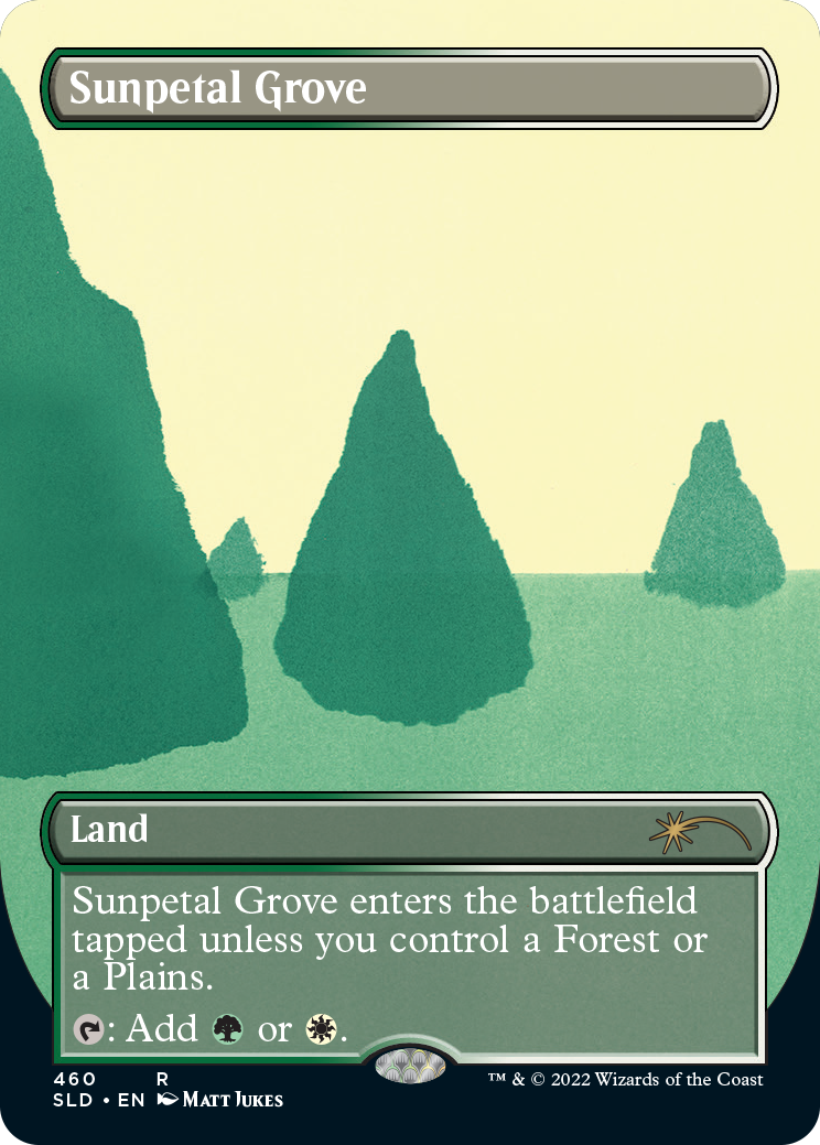 {R} Sunpetal Grove (Borderless) [Secret Lair Drop Series][SLD 460]