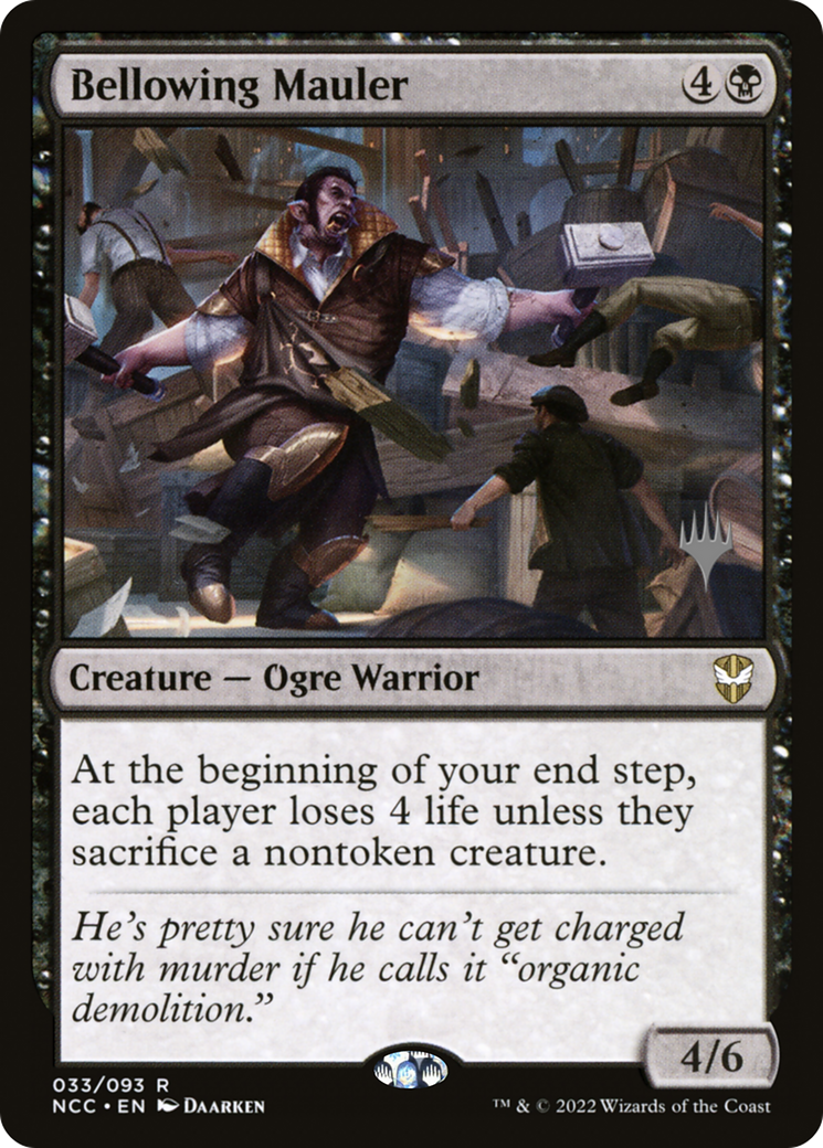 {R} Bellowing Mauler (Promo Pack) [Streets of New Capenna Commander Promos][PP NCC 033]