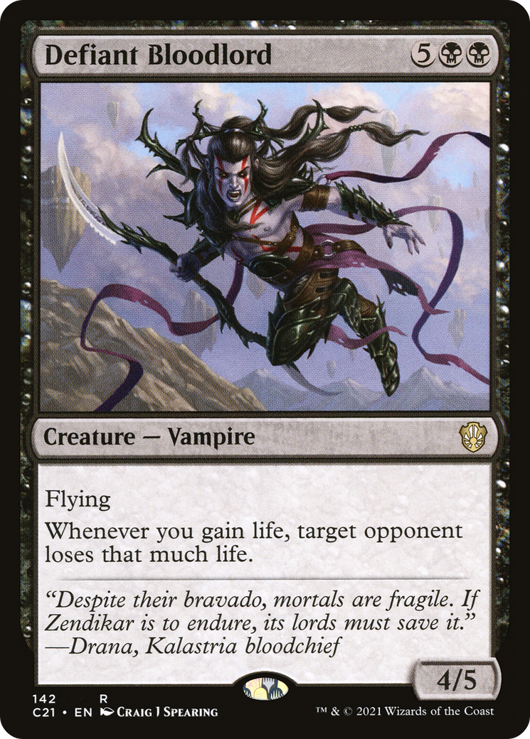 {R} Defiant Bloodlord [Commander 2021][C21 142]