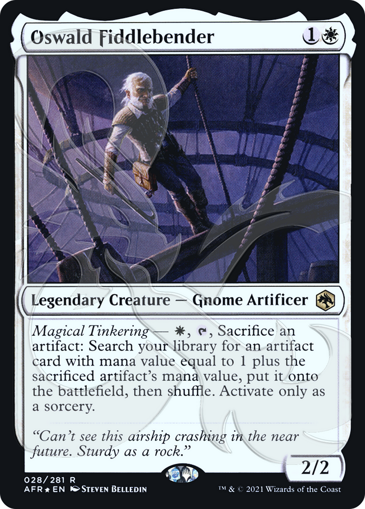 {R} Oswald Fiddlebender (Ampersand Promo) [Dungeons & Dragons: Adventures in the Forgotten Realms Promos][AMP AFR 028]