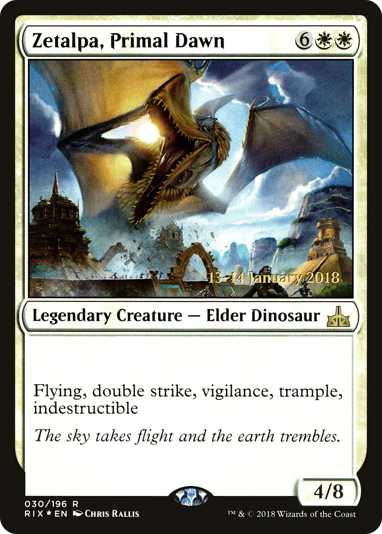{R} Zetalpa, Primal Dawn [Rivals of Ixalan Prerelease Promos][PR RIX 030]