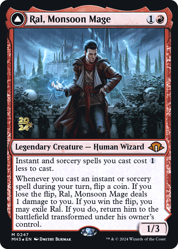 {R} Ral, Monsoon Mage [Modern Horizons 3 Prerelese Promos][PR PMH3 247]