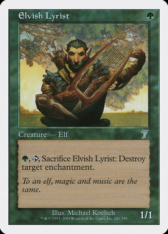 {C} Elvish Lyrist [Seventh Edition][7ED 241]