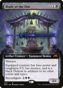 {R} Blade of the Oni (Extended Art) [Kamigawa: Neon Dynasty][NEO 453]