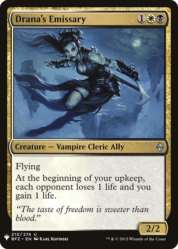{C} Drana's Emissary [Mystery Booster][LS BFZ 210]