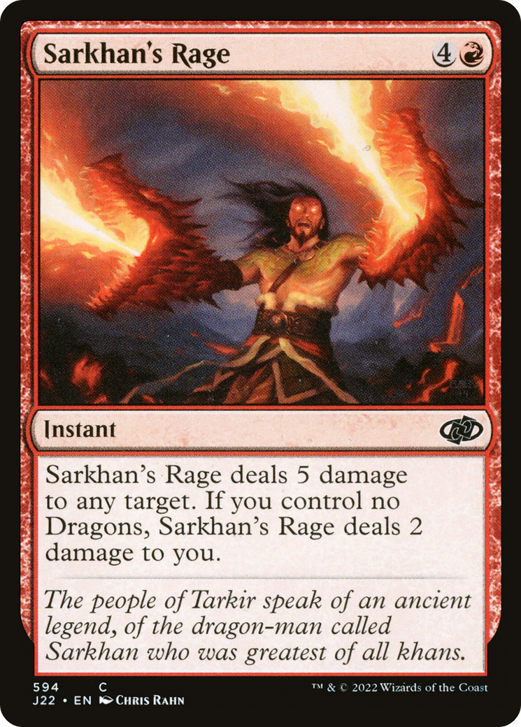 {C} Sarkhan's Rage [Jumpstart 2022][J22 594]
