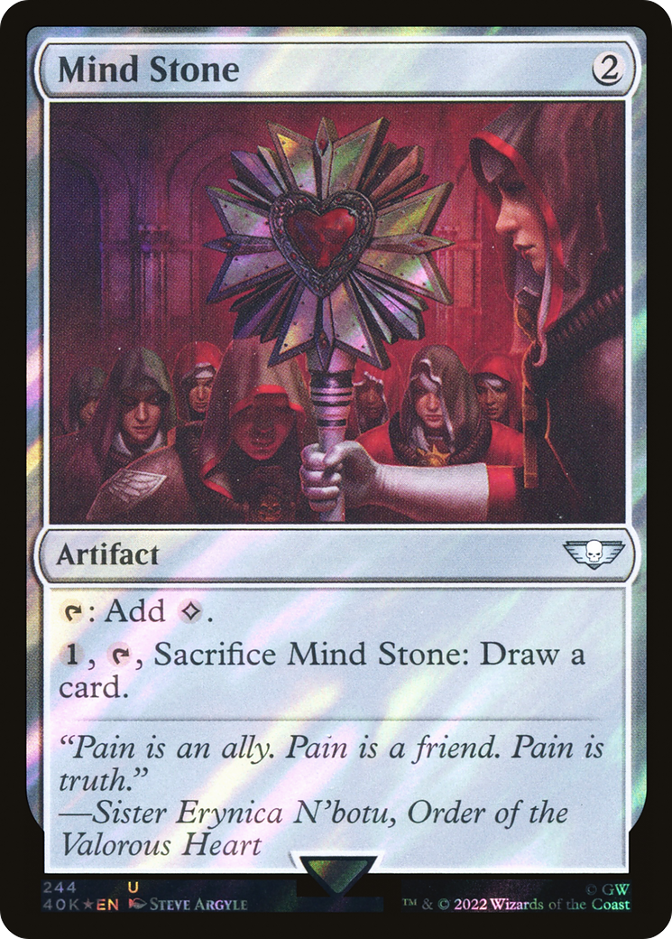 {C} Mind Stone (244) (Surge Foil) [Universes Beyond: Warhammer 40,000][SF 40K 244]