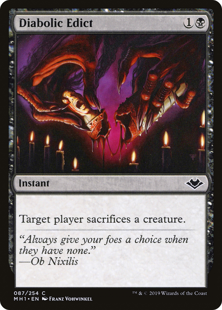 {C} Diabolic Edict [Modern Horizons][MH1 087]