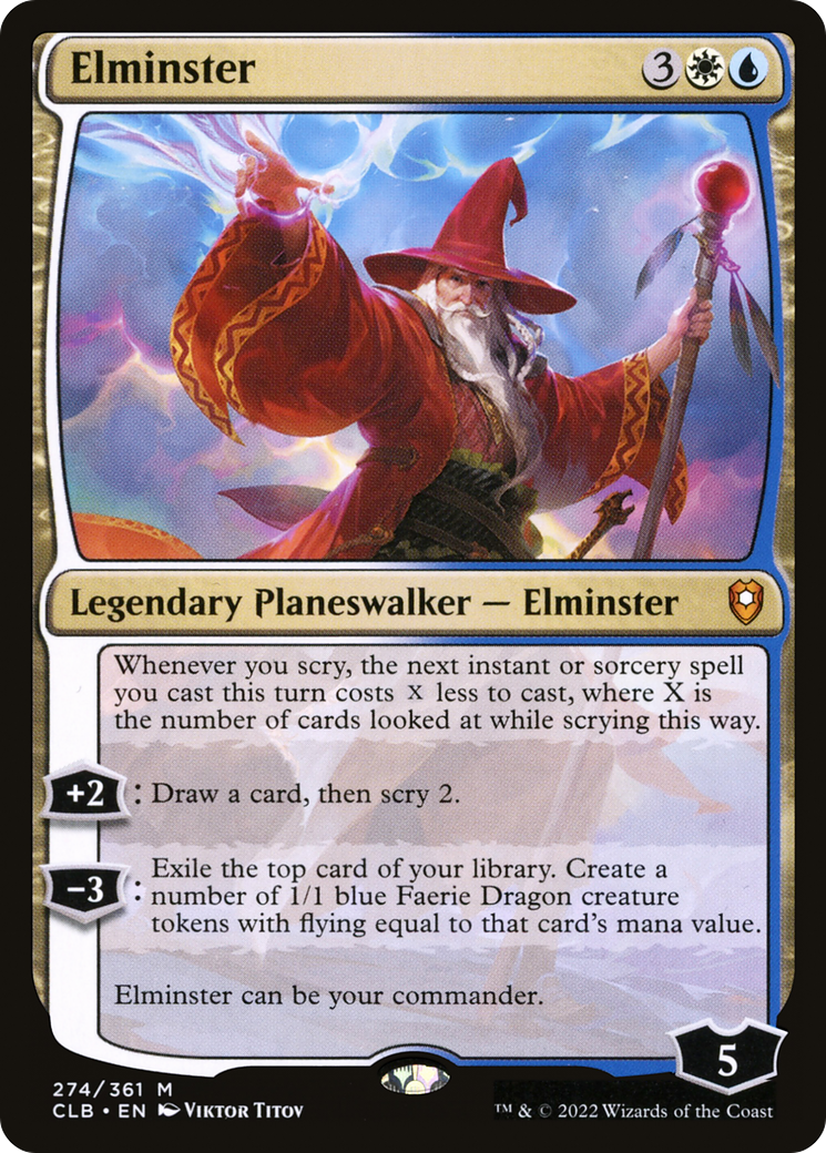 {R} Elminster [Commander Legends: Battle for Baldur's Gate][CLB 274]