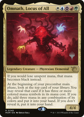 {R} Omnath, Locus of All (Promo Pack) [March of the Machine Promos][PP MOM 249]