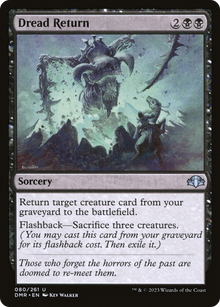 {C} Dread Return [Dominaria Remastered][DMR 080]