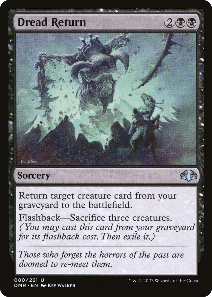 {C} Dread Return [Dominaria Remastered][DMR 080]