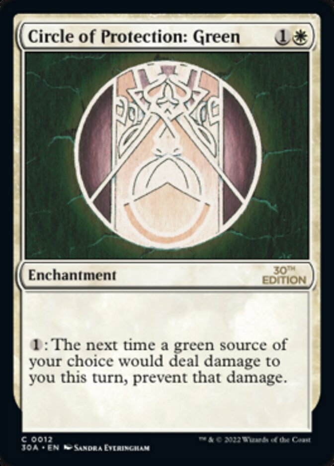 {C} Circle of Protection: Green [30th Anniversary Edition][30A 012]