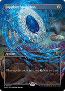 {R} Sapphire Medallion (Borderless) [Modern Horizons 3][MH3 349]