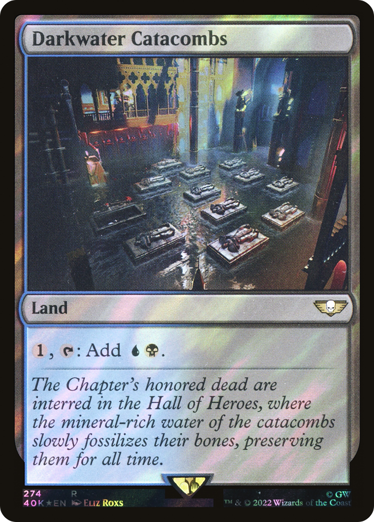 {R} Darkwater Catacombs (Surge Foil) [Universes Beyond: Warhammer 40,000][SF 40K 274]