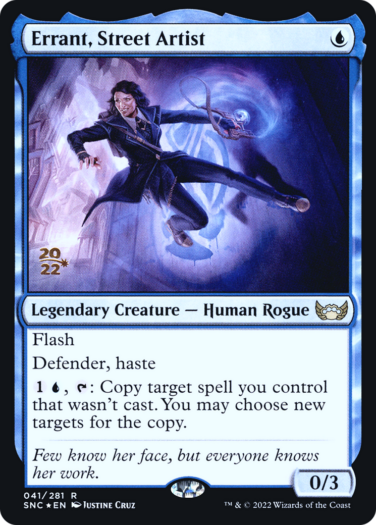 {R} Errant, Street Artist [Streets of New Capenna Prerelease Promos][PR SNC 041]