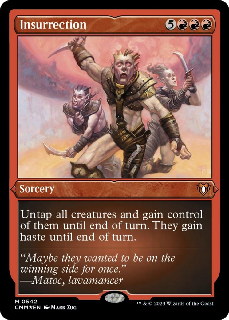 {R} Insurrection (Foil Etched) [Commander Masters][CMM 542]
