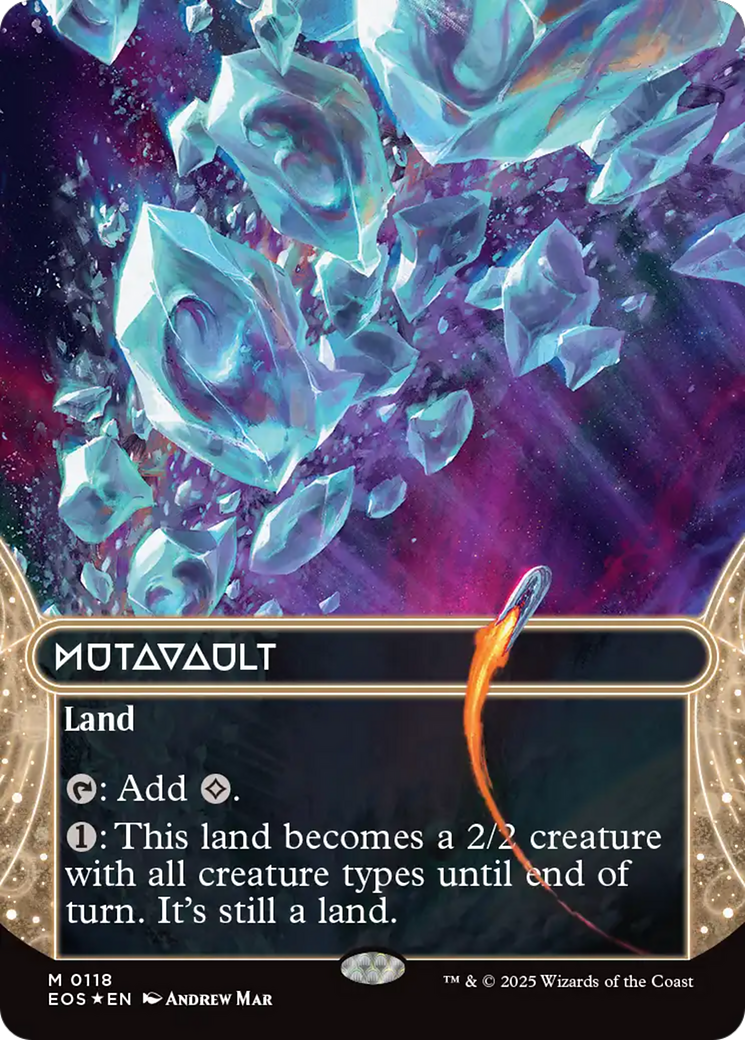 {R} Mutavault (0118) (Borderless) (Galaxy Foil) [Edge of Eternities: Stellar Sights][EOS 118]