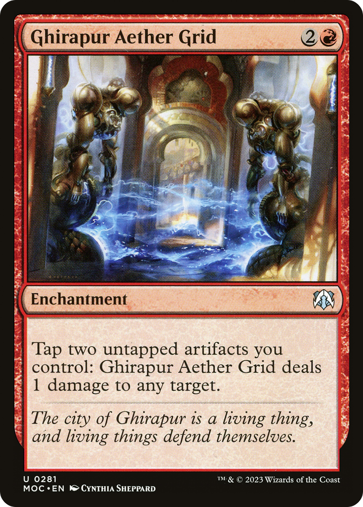 {C} Ghirapur Aether Grid [March of the Machine Commander][MOC 281]