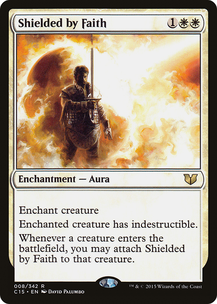 {R} Shielded by Faith [Commander 2015][C15 008] - Misty Mountain Games