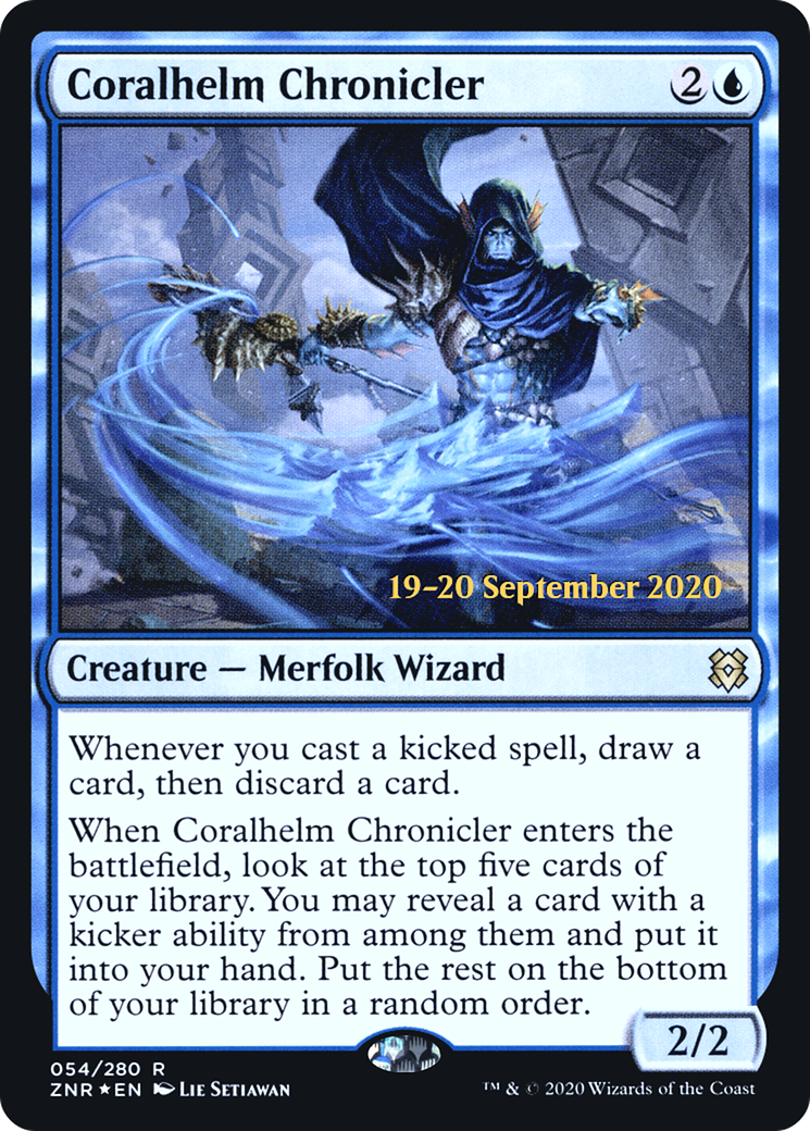 {R} Coralhelm Chronicler [Zendikar Rising Prerelease Promos][PR ZNR 054]