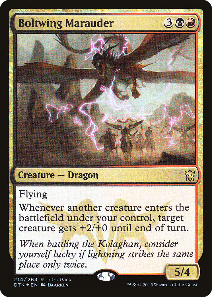 {R} Boltwing Marauder (Intro Pack) [Dragons of Tarkir Promos][PA DTK 214] - Misty Mountain Games
