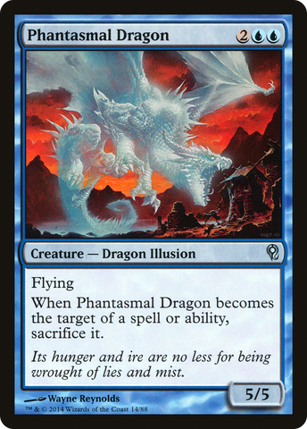 {C} Phantasmal Dragon [Duel Decks: Jace vs. Vraska][DDM 014]