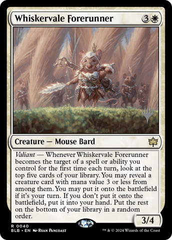 {@R} Whiskervale Forerunner (Promo Pack) [Bloomburrow Promos][PP BLB 040]
