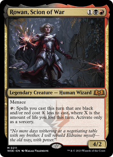 {@R} Rowan, Scion of War [Wilds of Eldraine][WOE 211]