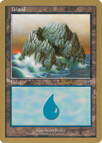 {B}[GB WC01 AR337] Island (ar337) (Antoine Ruel) [World Championship Decks 2001]