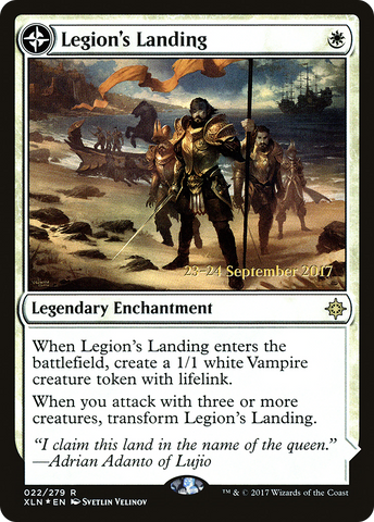 {R} Legion's Landing // Adanto, the First Fort [Ixalan Prerelease Promos][PR XLN 022]