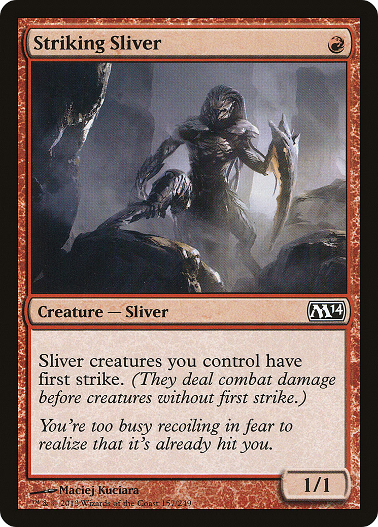 {C} Striking Sliver [Magic 2014][M14 157] - Misty Mountain Games