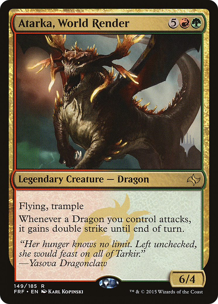 {R} Atarka, World Render (Promo Pack) [Fate Reforged Promos][PP M21 149]