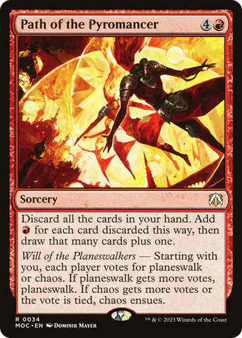 {R} Path of the Pyromancer [March of the Machine Commander][MOC 034]