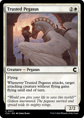 {C} Trusted Pegasus [Ravnica: Clue Edition][CLU 077]