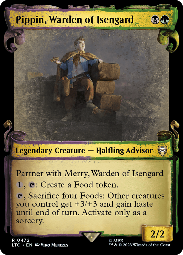 {R} Pippin, Warden of Isengard [The Lord of the Rings: Tales of Middle-Earth Commander Showcase Scrolls][LTC 472]