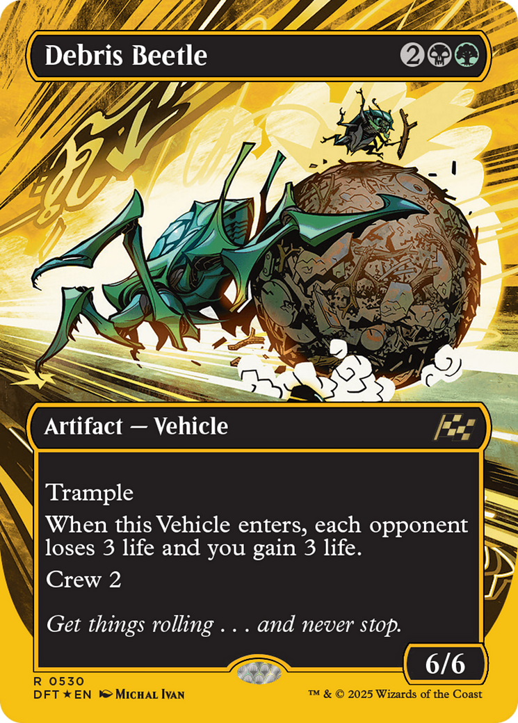 {@R} Debris Beetle (Borderless) (First-Place Foil) [Aetherdrift][DFT 530]