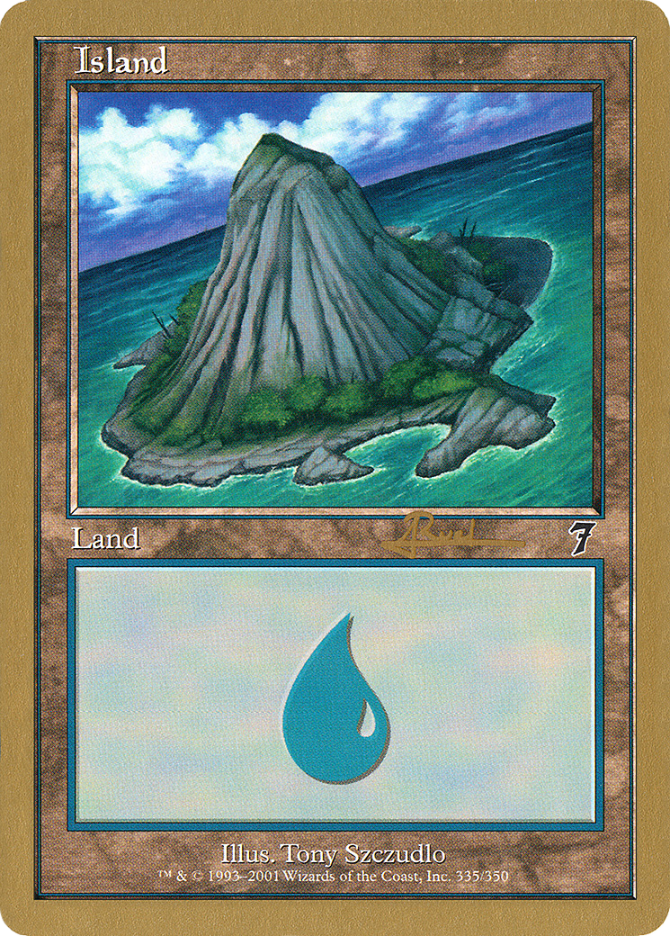 {B}[GB WC01 AR335] Island (ar335) (Antoine Ruel) [World Championship Decks 2001]